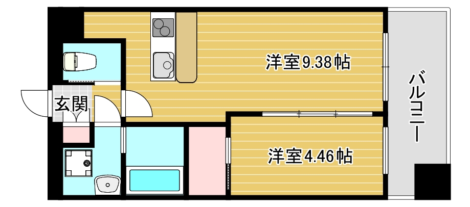 プレジオ難波EUROの間取り