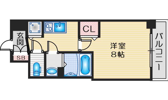 ディームス江坂の間取り