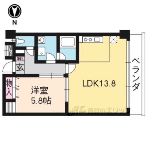 川端マンションの間取り