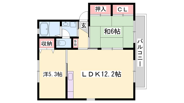 ヴェルジュール別所の間取り