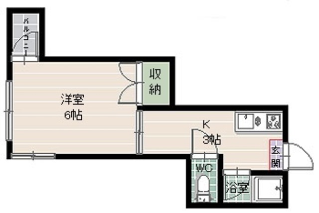 シティ西新の間取り