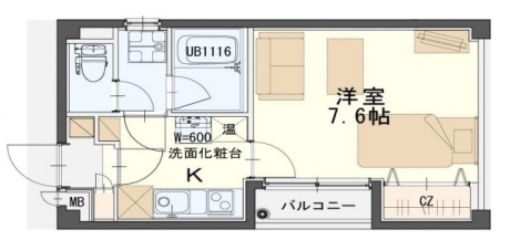 メゾンドシャルマン原町の間取り