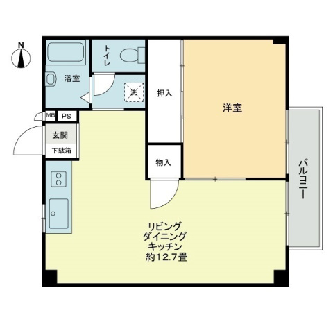 フォブール中西の間取り