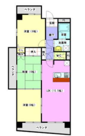 名古屋市天白区原のマンションの間取り