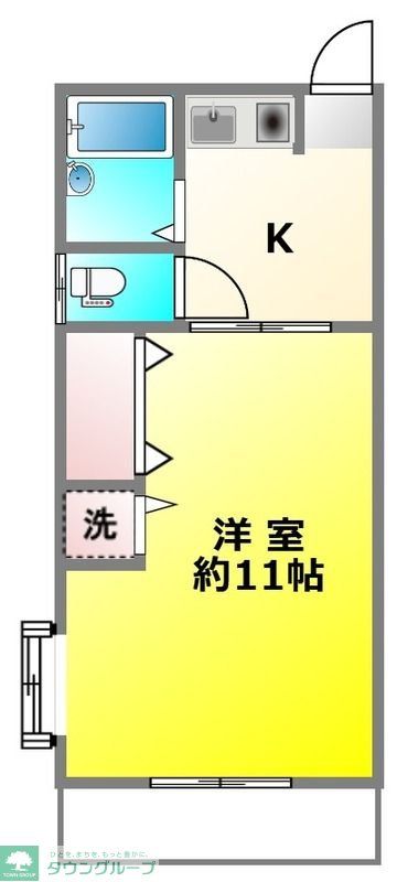 【小金井市梶野町のアパートの間取り】