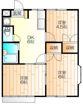 ドゥヌールブランの間取り