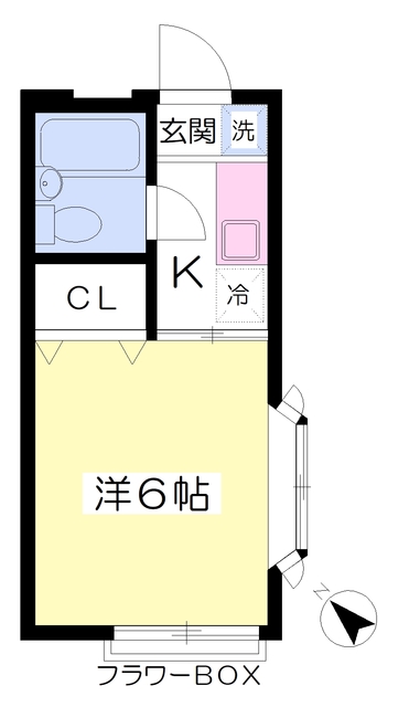 【杉並区久我山のアパートの間取り】