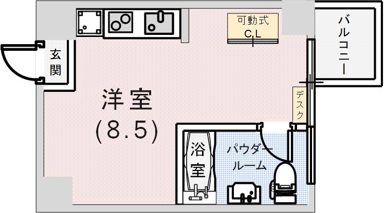 イーストヴィレッジ三宮の間取り