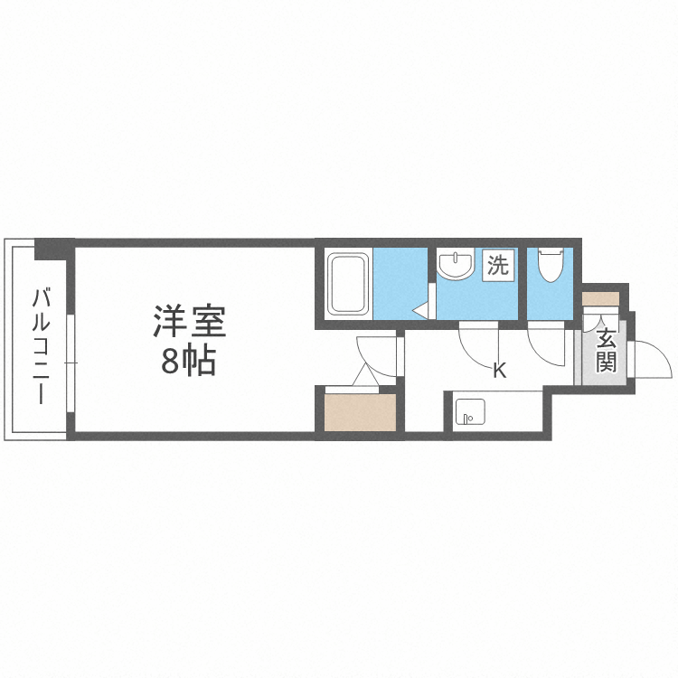 Ｓ－ＲＥＳＩＤＥＮＣＥ大橋ＦＬＵＳＳの間取り