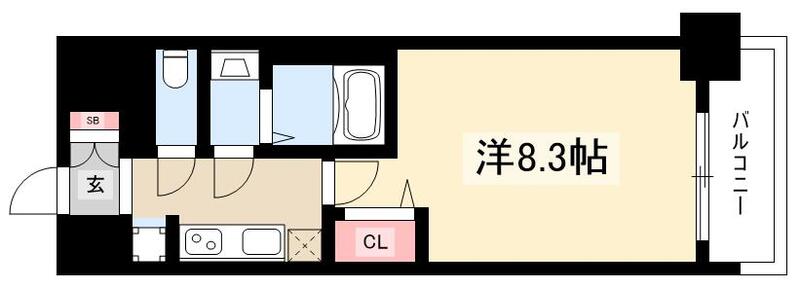 プレサンス大須観音ディオの間取り