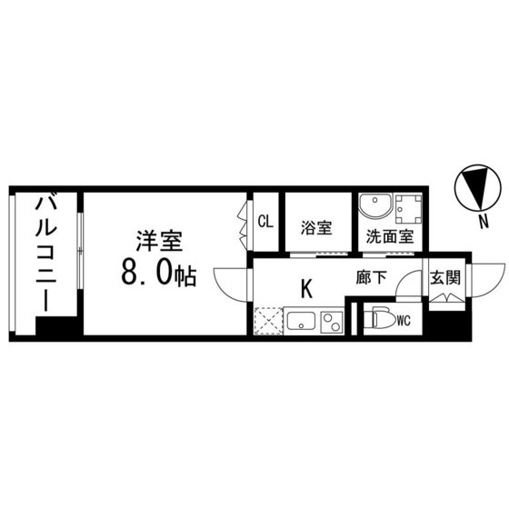 ディークレスト太子堂駅前　Ｅａｓｔの間取り