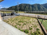 【岡山市北区建部町吉田のアパートの庭】