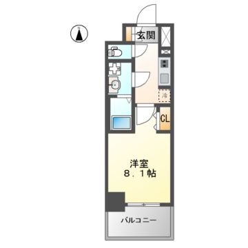 S-RESIDENCE堀田North IIの間取り