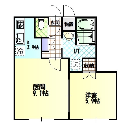 旭川市五条通のマンションの間取り