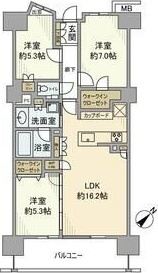 名古屋市瑞穂区田辺通のマンションの間取り