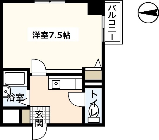 広島市中区橋本町のマンションの間取り