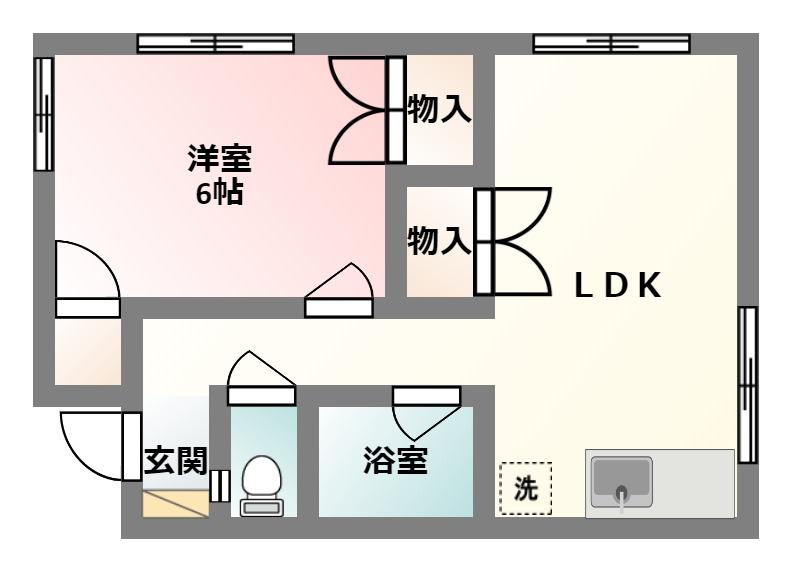 スクールサイド安里・栄町の間取り