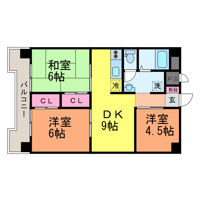 フェリオ市駅西Iの間取り