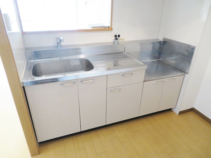 キッチン　２口コンロ設置可のキッチン