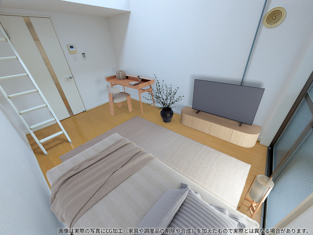 居室・リビング　画像は実際の写真にＣＧ加工（家具や調度品の削除や合成）を加え