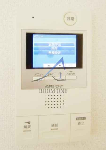 セキュリティ　モニター付きインターホンです。