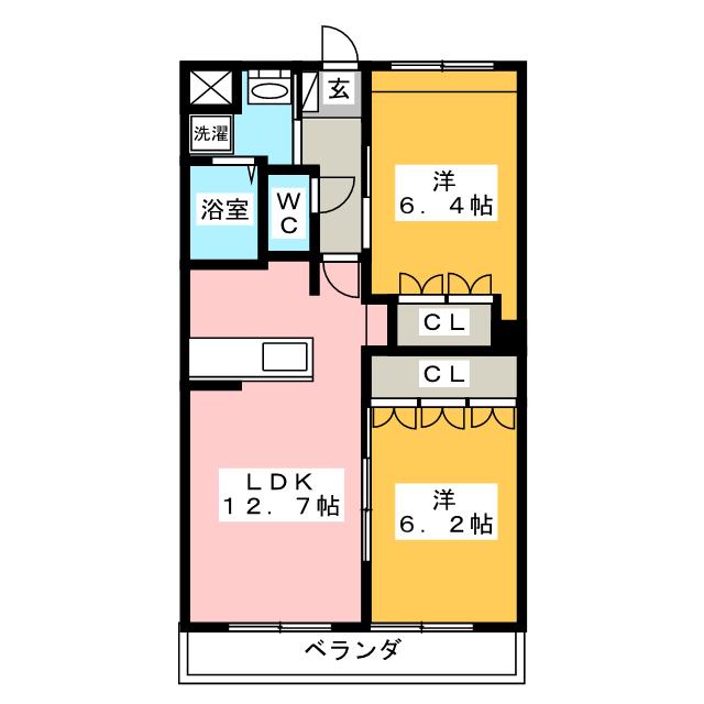 Wisteria六条IIの間取り写真