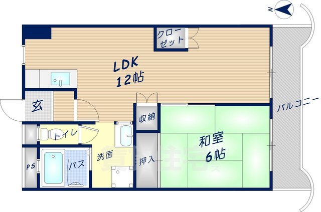 第3西田ビルロイヤルハイツの間取り写真