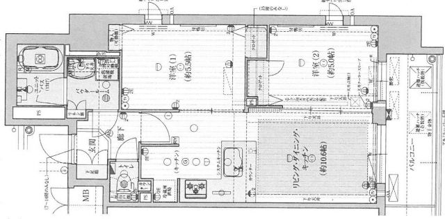 プレサンス松屋町駅前デュオの間取り写真