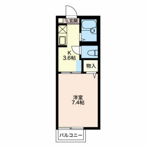 オアシス　Eの間取り