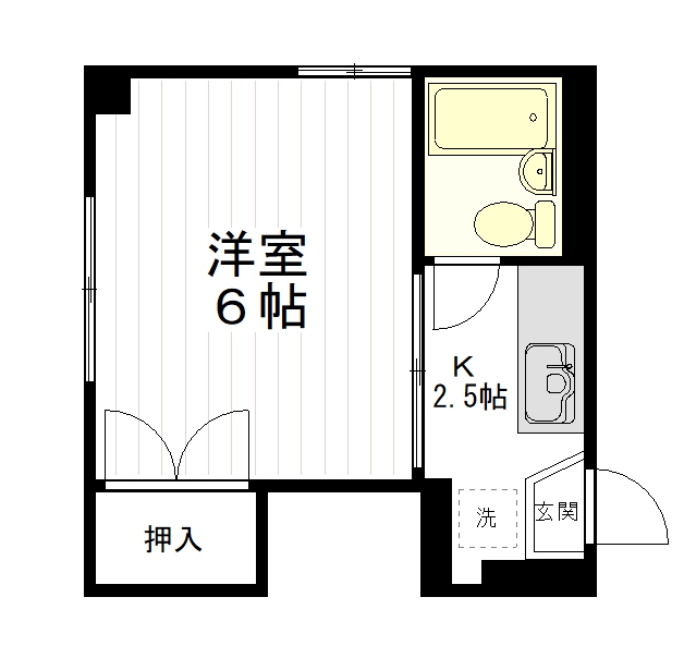 仙台市宮城野区榴岡のマンションの間取り