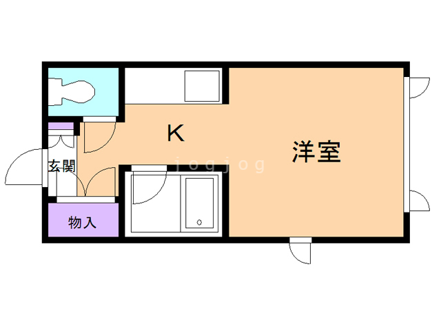 カーサーオーロックス壱番館の間取り