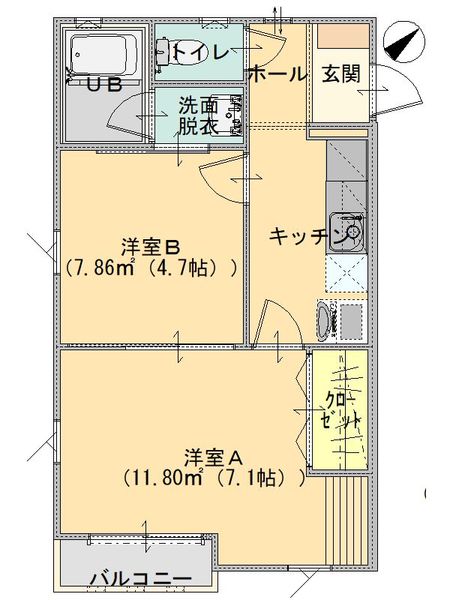 ピエールドゥ・アザレの間取り