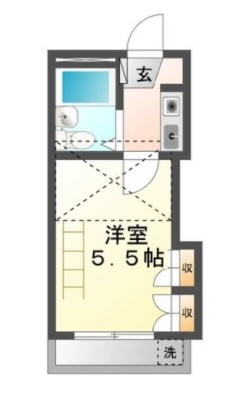 レオパレス東田第一の間取り