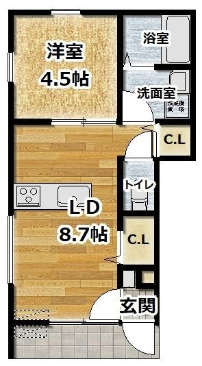 【ルミウス北高下II　Aの間取り】