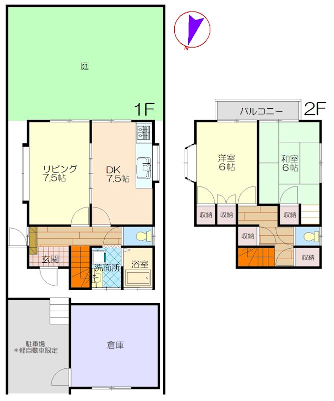 神奈川県三浦郡葉山町木古庭（一戸建）の賃貸物件の間取り