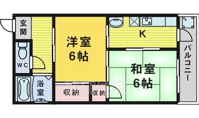 京町第一マンションの間取り