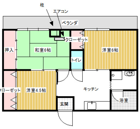 【ハイツ佐野の間取り】