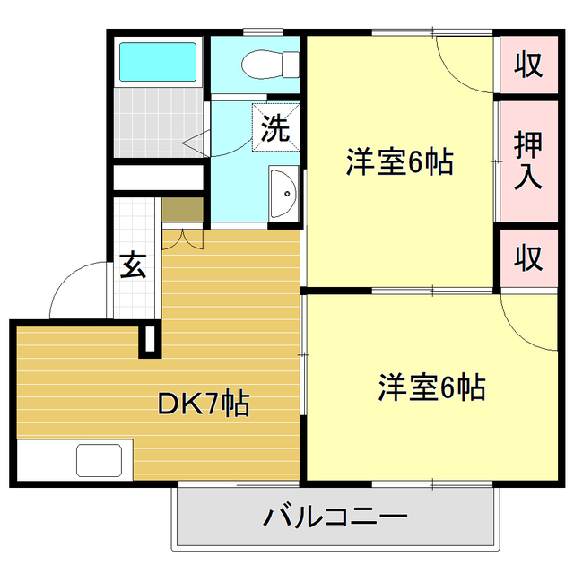 ラフォーレ・アパートＣの間取り