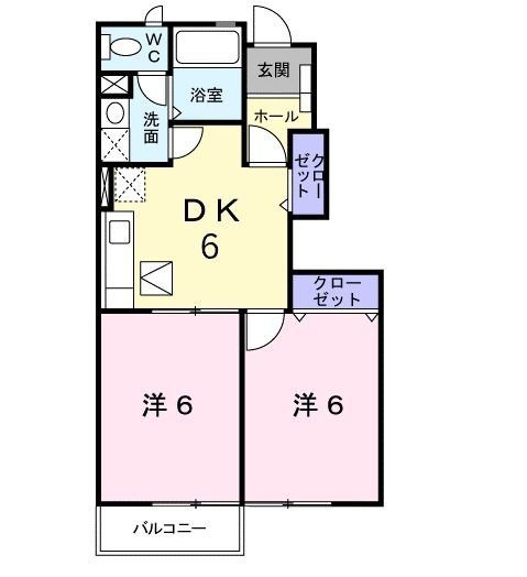 比企郡吉見町大字下細谷のアパートの間取り