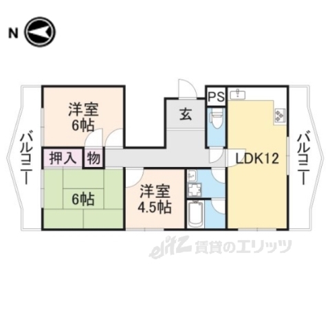 エルクルーセの間取り