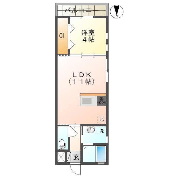 セブンスター栄町の間取り