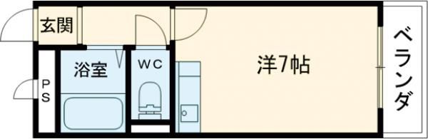 茨木市南春日丘のマンションの間取り