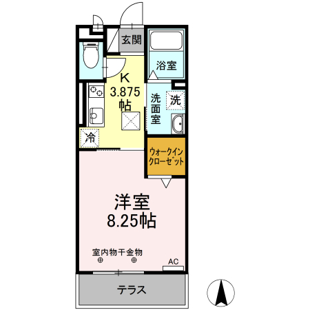 西春日井郡豊山町大字豊場のアパートの間取り