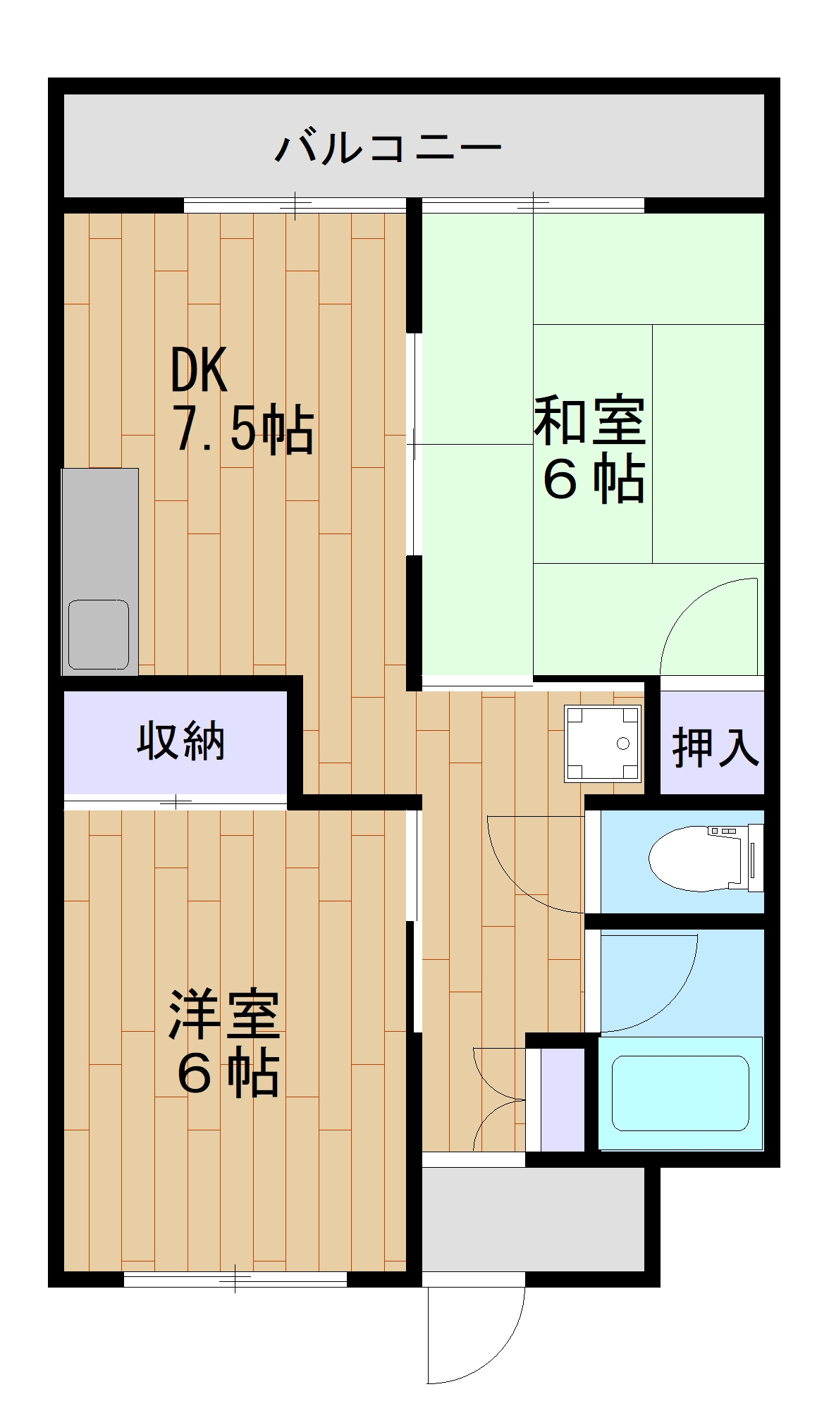 アルバトラモント古前の間取り