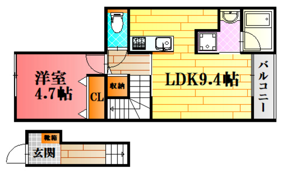 トラストコートII番館の間取り