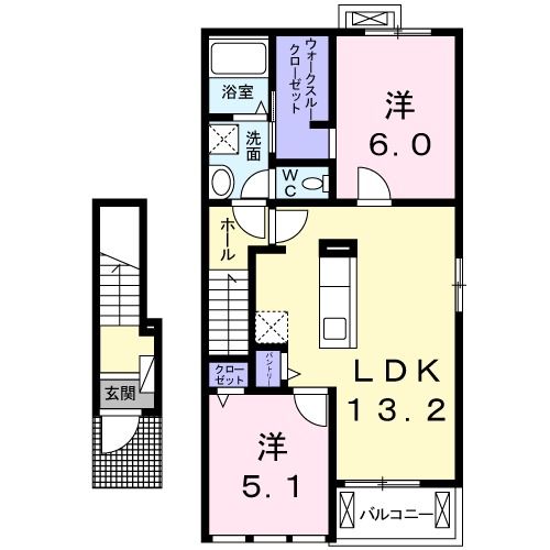 ビオーラ喜沢IVの間取り