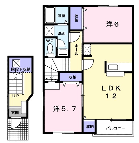 パークヒルＡの間取り