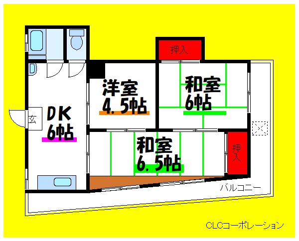 村上マンションの間取り