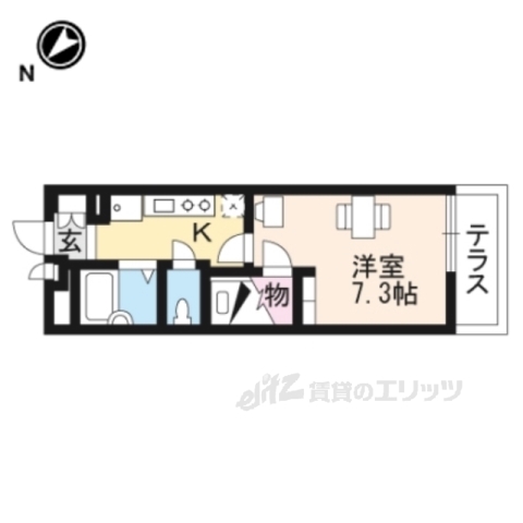 レオパレステルヌーラ彦根の間取り