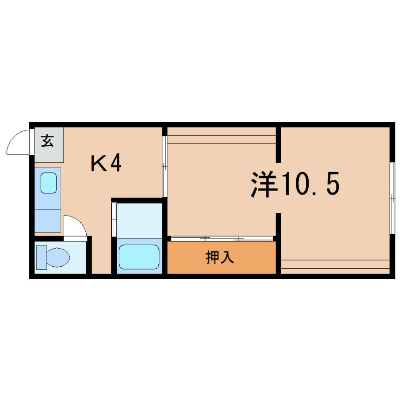 守山市吉身のアパートの間取り